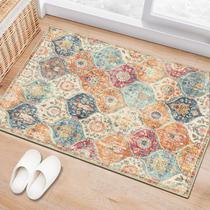Tapete Area Lahome Moroccan Trellis 60x90cm creme antiderrapante