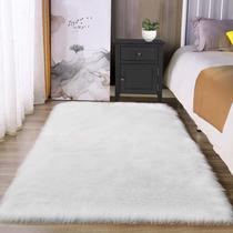 Tapete Area Latepis Off White Faux Pele de Carneiro 90x120cm