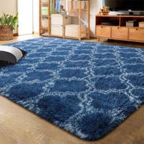 Tapete Area LOCHAS Luxury Shag Geometric 150x240cm azul claro/branco