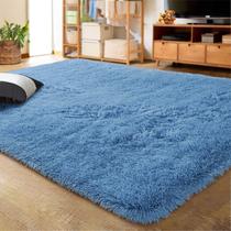Tapete Area LOCHAS Ultra Soft Fluffy Living Room 160x230cm azul Tapete Area LOCHAS Ultra Soft Fluffy Living Room 160x230cm azul