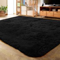Tapete Area LOCHAS Ultra Soft Fluffy Living Room 180x270cm preto Tapete Area LOCHAS Ultra Soft Fluffy Living Room 180x270cm preto