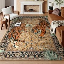 Tapete Area Moynesa Tiger 240x300cm Lavável Camel