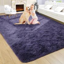 Tapete Area Noahas 183x274 cm Tapete antiderrapante roxo desgrenhado