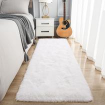 Tapete Area Noahas Cream White Runner para corredor 60x180cm