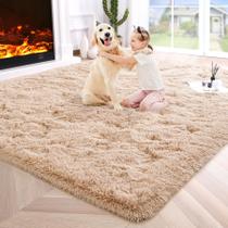 Tapete Area Noahas Fluffy Beige 120x180cm para quarto e sala de estar