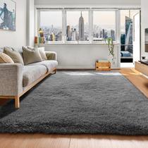 Tapete Area ONASAR Grey Fluffy Shag Shaggy 120x180cm Lavável