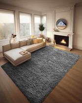Tapete Area Ophanie de 8 x 10 pés para sala de estar, quarto, berçário, cinza Tapete Area Ophanie de 8 x 10 pés para sala de estar, quarto, berçário, cinza