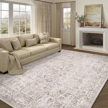 Tapete Area PureCozy Castanho Claro 270x360cm Lavável à Máquina Tapete Area PureCozy Castanho Claro 270x360cm Lavável à Máquina