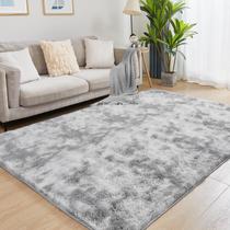 Tapete Area Puremy Ultra Soft 150x210 cm tingido de cinza claro