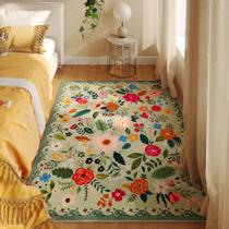 Tapete Area Rugcomf Tapete de quarto lavável antiderrapante 90x150cm verde