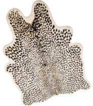 Tapete Area Seek4 Comfortable em couro bovino sintético com estampa de leopardo 2x1,6 m