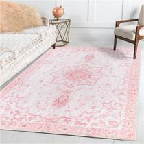 Tapete Area Sofrug Vintage Floral Honeycomb 140x200cm rosa