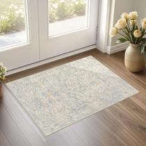 Tapete Area UERMEI 2x3 lavável antiderrapante, de baixa pilha, azul claro Tapete Area UERMEI 2x3 lavável antiderrapante, de baixa pilha, azul claro