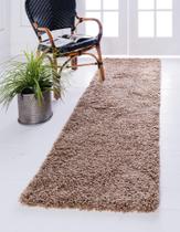 Tapete Area Unique Loom Solid Shag Collection Sandy Brown Tapete Area Unique Loom Solid Shag Collection Sandy Brown