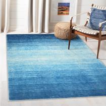 Tapete Area Wonnitar Modern Ombre lavável azul 120x180cm