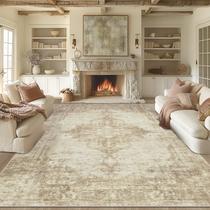 Tapete Area Yidanamy Lagre Vintage lavável 5 x 7 pés marrom/creme