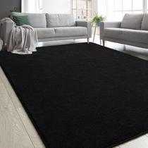Tapete Area Zedrew Black Memory Foam 150x210cm para quarto