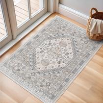 Tapete Area zesthome 2x3 Entryway, macio, lavável, antiderrapante, bege Tapete Area zesthome 2x3 Entryway, macio, lavável, antiderrapante, bege