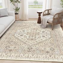 Tapete Area zesthome, ultrafino, lavável, 5 x 7 pés, resistente a manchas