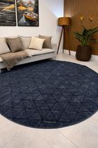 Tapete ariel 5676b blue redondo 2,50 cor:blue