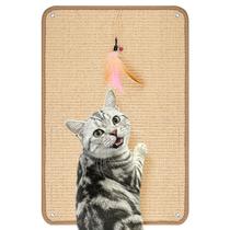 Tapete Arranhador para Gatos Homgaty 60 x 40 cm em Sisal para Parede e Piso