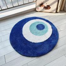 Tapete Artesanal Minimalista Olho Grego De Pelúcia Para Banheiro E Quarto, Decoração Personalizada Tapete Artesanal Minimalista Olho Grego De Pelúcia Para Banheiro E Quarto, Decoração Personalizada
