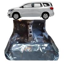 Tapete assoalho chevrolet spin com porta mala grafite
