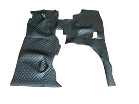 Tapete Assoalho LUXO Curvim Acoplado Bordado Diamante Hyunday HR