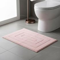 Tapete Athenas Hydra Antiderrapante 50x70cm Rozac - Rosa
