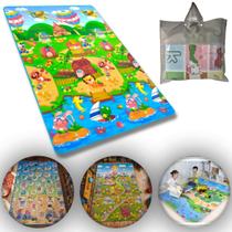 Tapete Atividade Térmico Tatame Infantil Educativo Bebê 1,80x 1,20m Grande Baby Macio Dobrável