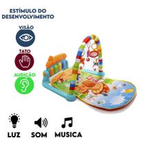 Tapete Atividades Bebê Estimula Visão Tato Mobile com Espelho