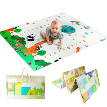 Tapete Atividades Infantil Bebê Dobrável Tatame Dupla Face - Justfun Brinquedos