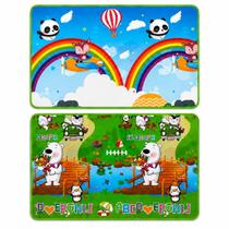 Tapete Atividades Infantil Educativo Dupla Face 90x120cm Tapete Atividades Infantil Educativo Dupla Face 90x120cm