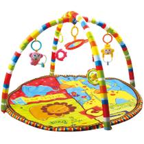 Tapete Atividades Redondo - Ginásio Animais Encantados - Pais e Filhos