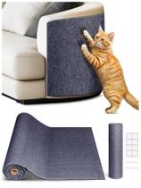 Tapete autoadesivo Cat Scratch TLNNK 200x40cm cinza escuro