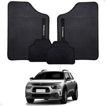 Tapete Automotivo 4 Peças Citroen Personalizado Bordado Para Carro Borracha Emborrachado Carpete