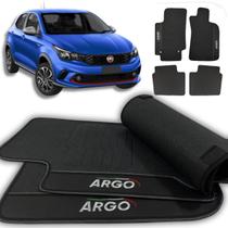 Tapete Automotivo Argo 2017 a 2025 Premuim 4 Peças Impermeável Preto Sob Medida