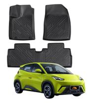Tapete Automotivo Assoalho 3D Tipo Bandeja Bordas Elevadas BYD Dolphin Mini Tapete Automotivo Assoalho 3D Tipo Bandeja Bordas Elevadas BYD Dolphin Mini