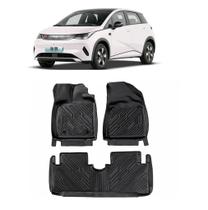 Tapete Automotivo Assoalho 3D Tipo Bandeja Bordas Elevadas BYD Dolphin Plus Tapete Automotivo Assoalho 3D Tipo Bandeja Bordas Elevadas BYD Dolphin Plus