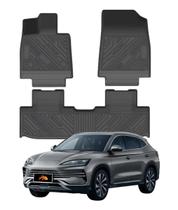 Tapete Automotivo Assoalho 3D Tipo Bandeja Bordas Elevadas BYD Song Plus Tapete Automotivo Assoalho 3D Tipo Bandeja Bordas Elevadas BYD Song Plus