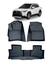 Tapete Automotivo Assoalho 3D Tipo Bandeja Bordas Elevadas Corolla Cross