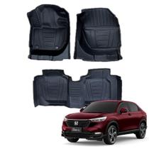 Tapete Automotivo Assoalho 3D Tipo Bandeja Bordas Elevadas HR-V Hrv 2022 A 2026