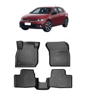 Tapete Automotivo Assoalho 3D Tipo Bandeja Bordas Elevadas Polo 2018 / 2026 Tapete Automotivo Assoalho 3D Tipo Bandeja Bordas Elevadas Polo 2018 / 2026
