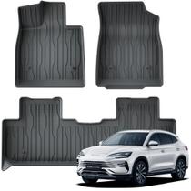 Tapete automotivo bandeja de borracha para BYD Song Plus Conjunto com 3 peças Ekap