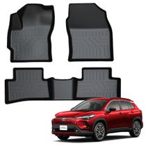 Tapete automotivo bandeja de borracha para COROLLA CROSS Conjunto 3 pcs Ekap
