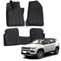 Tapete Automotivo Bandeja Jeep Compass 2016 a 2026 Preto Tapete Automotivo Bandeja Jeep Compass 2016 a 2026 Preto