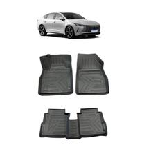 Tapete Automotivo BYD King Assoalho 3D Tipo Bandeja Bordas Elevadas