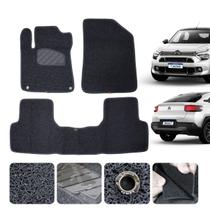 Tapete Automotivo Capacho Basalt Cor Grafite 24 25 26 sem odor 3 pçs Linha Robusta Luxo Sem odor