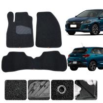 Tapete Automotivo Capacho Novo Onix Hatch 2020 a 2023 LT LTZ Premier Original Lanzi Cor Preta