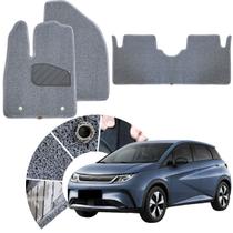 Tapete Automotivo Capacho Original Lanzi para Byd Dolphin 2025 2026 Cor Cinza 3 Peças